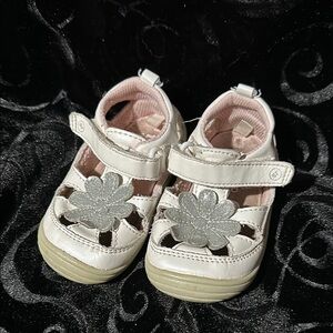 Glitter Flower Stride Rite 360 sandals